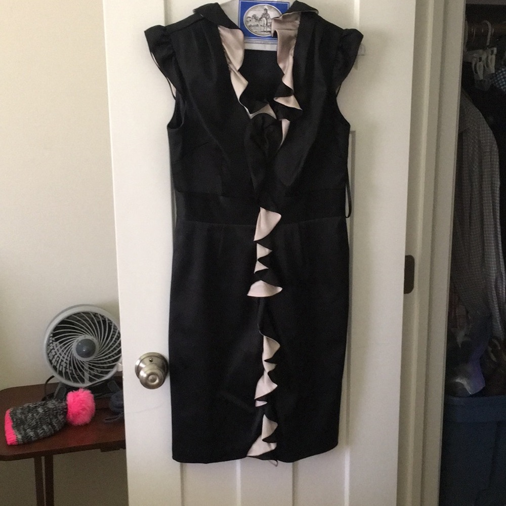 Black and light gold formal dress